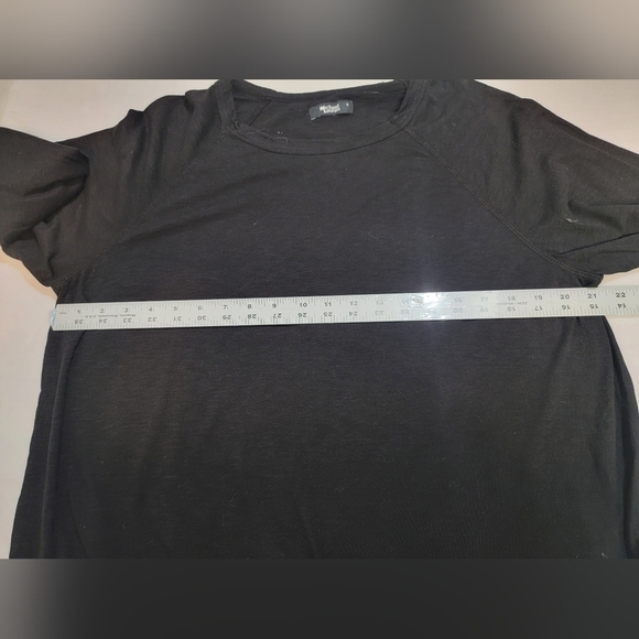 MICHAEL LAUREN Calvin along Sleeve Black Vintage pullover, Ribbed cuffs and hem - Picture 3 of 9